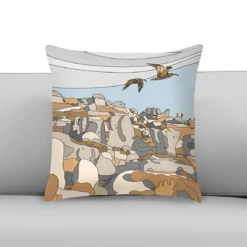 Kinder Scout Curlews & The Woolpacks - Peak District - Cushion