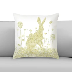 Hare In Cotton Grass - Cushion