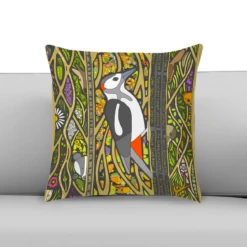 A Walk In The Park - Woodpecker - Cushion