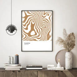 Hound Tor Dartmoor Contour Print