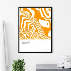 Stanage Edge Peak District Contour Print
