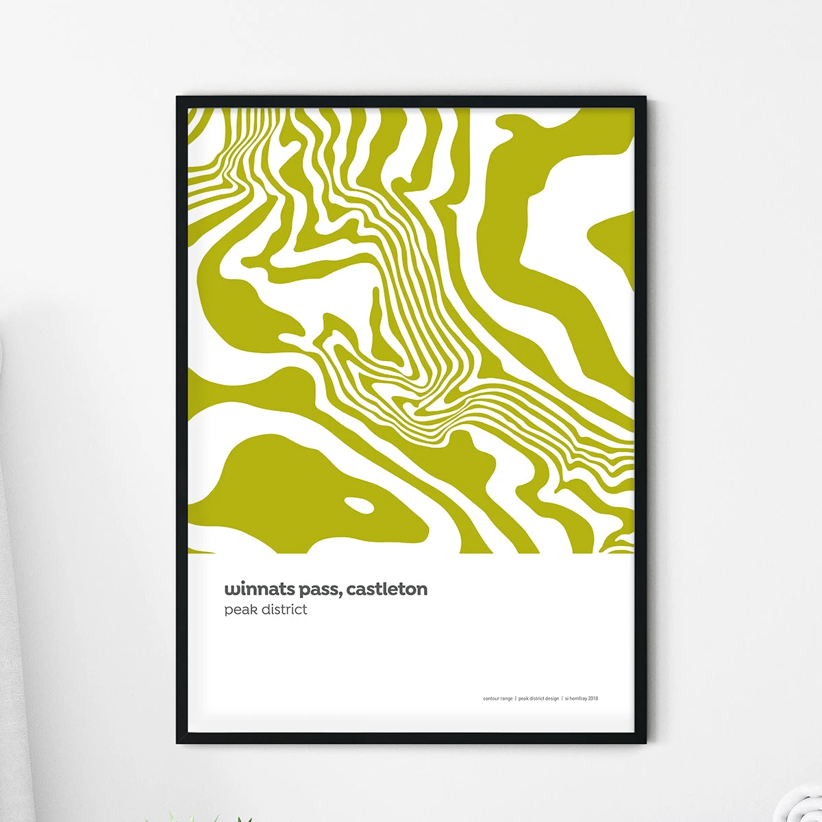 Winnats Pass, Castleton Peak District Contour Print 2 Winnats Pass, Castleton Peak District Contour Print - Image 2