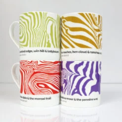 Peak District – Contour Mugs Set Of 4 – #04 -Home Furnishings Store PDD Contour Mugs Set 4