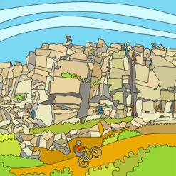 Stanage Trip Tick - Mini Print Set Of 3 -Home Furnishings Store PDD Stanage Trip TIck 01