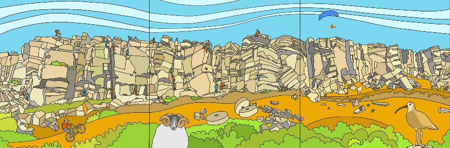 Stanage Trip Tick 02 - Peak District - Mini Fine Art Print 4 Stanage Trip Tick 02 - Peak District - Mini Fine Art Print - Image 4