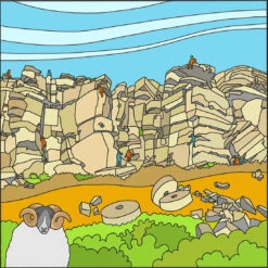 Stanage Trip Tick 02 - Peak District - Mini Fine Art Print 7 Stanage Trip Tick 02 - Peak District - Mini Fine Art Print -Home Furnishings Store PDDStanageTriptych2019 02 10cm