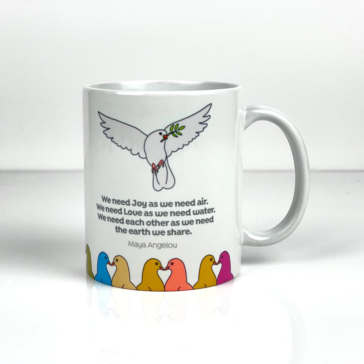 Peace, Love & Each Other - Maya Angelou - Fundraising Mug 2 Peace, Love & Each Other - Maya Angelou - Fundraising Mug - Image 2