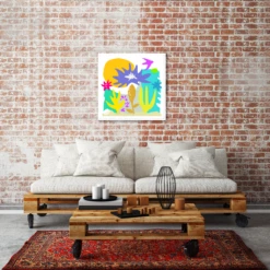 Hay Meadow Tryptych 02 - Love Nature - Fine Art Print -Home Furnishings Store PDLNHayMeadowROOM2