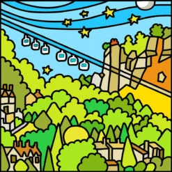 Heights Of Abraham - Peak District - Mini Fine Art Print -Home Furnishings Store PDMatlockHeightsofAbraham1200px