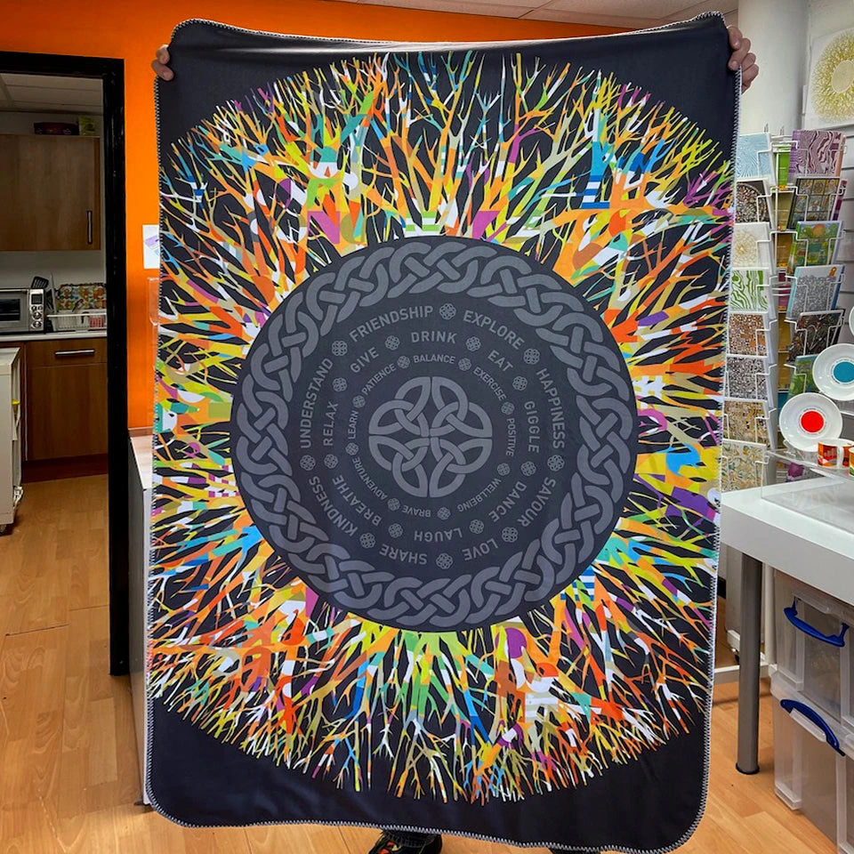The Temporal Circle - Fleece Blanket 3 The Temporal Circle - Fleece Blanket - Image 3