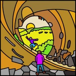 Thors Cave - Peak District - Mini Fine Art Print -Home Furnishings Store PDThorsCave210cmsq