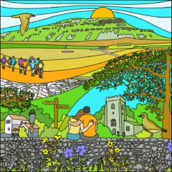 Pen Y Ghent - Yorkshire Dales Fine Art Print 5 Pen Y Ghent - Yorkshire Dales Fine Art Print -Home Furnishings Store PDYDIdyllPenYGhent20221200pxsq