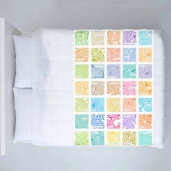 Contour Range - 35 Treasured Places - Fleece Blanket -Home Furnishings Store PD Blanket Bed Throws 35 White ZOOM