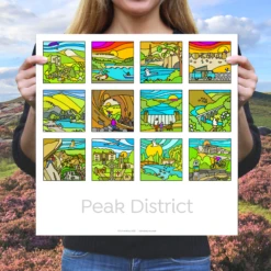 Peak District Idylls - 12 Print Collection - Fine Art Print -Home Furnishings Store PD collection 12 Print Squares 2022