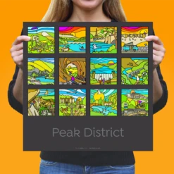 Peak District Idylls - 12 Print Collection - Fine Art Print -Home Furnishings Store PDcollection12REVPrintSquares2022Or
