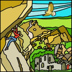 The Roaches - Peak District - Mini Fine Art Print -Home Furnishings Store PDidyllRoachesv1.0PRINT10cm