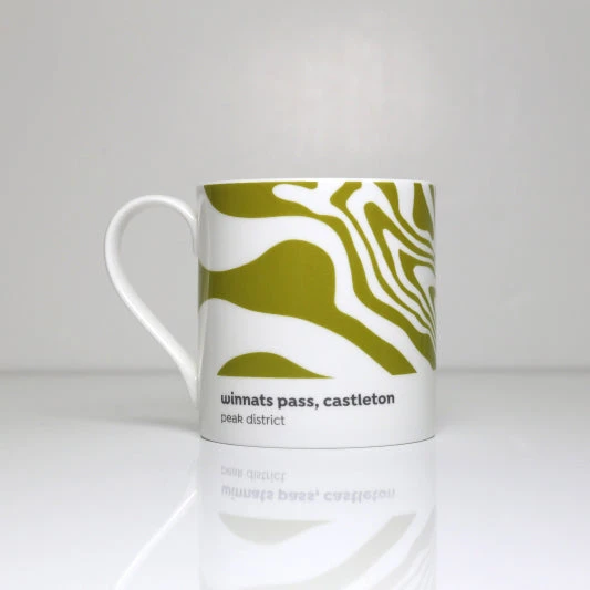 Peak District - Contour Mug - Winnats Pass, Castleton 1 Peak District - Contour Mug - Winnats Pass, Castleton