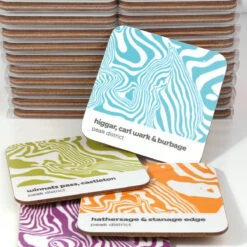 Peak District Contour Design – Coaster Set 01 -Home Furnishings Store Peak District Contour Range Coasters 02