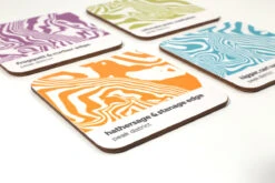 Peak District Contour Design – Coaster Set 01 -Home Furnishings Store Peak District Contour Range Coasters 04