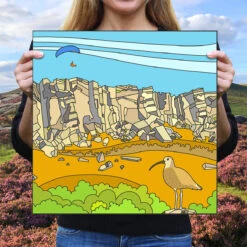 Stanage Trip Tick 03 - Peak District Print