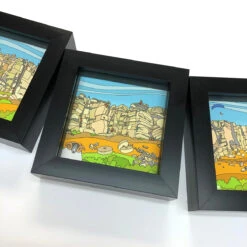 Stanage Trip Tick - Mini Print Set Of 3 -Home Furnishings Store Stanage Mini Trip Tick 2017 Si Homfray