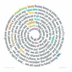 We - A Few Words - Wellbeing - Fine Art Print -Home Furnishings Store WESpiral